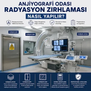Anjiyografi odası radyasyon zırhlaması ve kurşun levha uygulaması