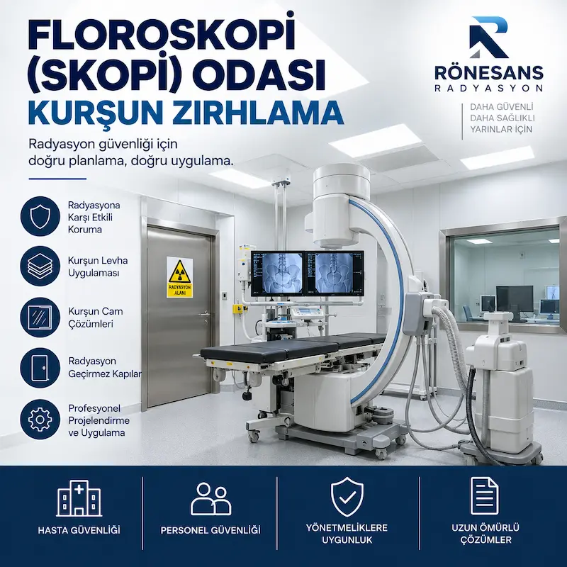 Floroskopi (skopi) odası kurşun zırhlama uygulaması