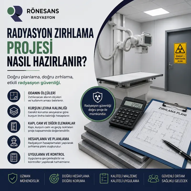 Radyasyon zırhlama projesi hazırlama aşamaları